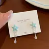 Pendientes de Verano Super Hada Dulces Estrellas del Océano Nubes para Mujer Aguja de Plata Lujo Ligero Diseño Pequeño Pendientes de Gama Alta