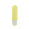 Frascos de refil para viagem, frascos de armazenamento de gel de banho de silicone de grau alimentício, conjunto de frascos de refil para loções, doces e produtos de beleza