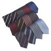 Camisa de traje de negocios casual para cuello blanco, personalizada, rayada floral, creativa, profesional, de anacardo, corbata de 7 cm para hombre