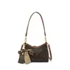 Bolso Tote de un Solo Hombro para Debajo del Brazo con Monograma y Colores Contrastantes, Gran Capacidad, Nuevo Diseño Retro de Moda de Alta Calidad con Letras, Bolso de Mano y Bolso Cruzado para Mujer