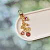 Llavero de Aleación Lindo Auspicioso Naranja Mejor Amigo Pareja Correa para Teléfono Colgante de Bolsa de Regalo Colgante Pequeño