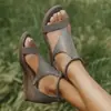 Sandálias Femininas Casuais de Cor Sólida 2023 Novas Tendências Moda Versátil Confortáveis Salto Anabela Bico Raso Bico Aberto Temperamento Elegante