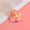 Placa de Palabra de Flor de Fruta de Dibujos Animados Capibara Joyería de Resina Diadema DIY Funda para Teléfono Móvil Imán para Refrigerador Agujero Hebilla de Zapato