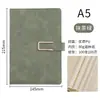 Caixa de Presente com Caderno A5 com Logo Personalizado, Caderno de Couro Macio para Escritório, Simples Presente Souvenir