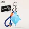 Llavero de Cuerda de Red de Tiburón Original Lindo Dibujo Animado Pequeño Juguete Colgante de Bolsa Muñeco Máquina Divertido Pequeño Regalo