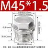 Tapón Externo Hexagonal con Cabeza de Brida de Acero Inoxidable 304 Tapón de Aceite Tapón de Tubería Tornillo Tapón 1/2 pulgada 2 3 4 Rosca M8 Tubería