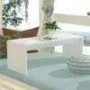 Mesa de centro pequena para apartamentos pequenos, rack de TV para sala de estar, mesa de centro retangular de madeira maciça para uso doméstico, mesa de centro baixa estilo japonês para janela de sacada de tatame