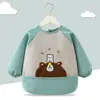 Babero de terciopelo de cristal para bebé, impermeable, antidesgaste, con bolsillo de arroz, para otoño e invierno, delantal para madre y bebé.