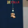 Pingente de Corrente para Celular Sapo de Madeira Arco-Íris Yiming Xianyuan Sandália Criativa de Sândalo Animal Desenho Animado Sapo Ornamento