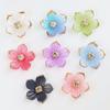 Hoja Acrílica Transparente DIY Accesorios para Collares Hechos a Mano con Cuentas Colgante de Hoja de Phnom Penh Simulado Abanico de Rosas