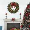 Papel de Parede Guirlanda de Natal Adesivos de Parede para Porta Decorações de Parede para Sala de Estar Adesivos de Janela Adesivos de Sino Adesivos de Feriado Autoadesivos de PVC