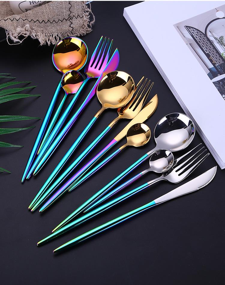 高档牛排刀叉四件套