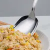 Cuchara de Comedor de Acero Inoxidable 316 Mango Largo Grande Cuchara Pública Cuchara de Sopa de Hotel Cuchara de Comedor Colador Pequeño Cuchara de Comedor para el Hogar
