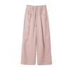 Terno de Linho Baishi Wangtiansi Feminino de Verão Calça Casual de Cintura Alta Colete Moda Preguiçosa Conjunto Completo