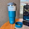 TYESO nueva taza de café doble pared aislada fría portátil taza de hielo gran capacidad acero inoxidable doble bebida taza para coche