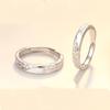 Anillo de pareja de plata esterlina Ruchu un par de anillos de pareja de diseño nicho para hombres y mujeres 2024 nuevo regalo de cumpleaños