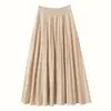Nueva Falda Plisada de Cachemira para Otoño e Invierno 2026 con Hilo de Lentejuelas, Elegante Estilo de Lunares, Adelgazante y de Corte Holgado