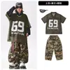 Roupas da Moda Street Dance Infantil Hip-Hop para Meninos Estilo de Rua Cool e Estiloso Roupa para Meninas Fantasia para Apresentação de Bateria Infantil