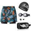 Bañadores para Hombre Doble Capa Anti-Vergüenza 2025 Nuevo Gorro de Natación para Adultos Set de Gafas de Natación Talla Grande Sueltos Bañadores Venta al por Mayor