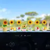 Decoración de Coche para el Año Nuevo del Caballo 2026: Caballito que Atrae Riqueza Giratorio Girasol Adorno para Tablero de Coche