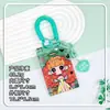 Nuevo estilo tarjetero para niñas, gafete de identificación de estudiante, funda para tarjeta con cordón para cuello anti-pérdida, protector de tarjeta de identificación unisex, estuche rígido
