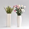 Venta al por mayor Cerámica Creativo Blanco Jarrón Moderno Simple Porcelana Adornos para Sala de Estar Decoraciones para el Hogar Flor de Flor Seca Arreglos Florales