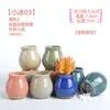 Maceta para pulgar suculenta mini mini maceta para pulgar maceta de cerámica para flores suculentas planta creativa flor pequeña Ma Long mesa Mai Tai Bao
