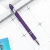 Bolígrafo de Metal Press Bolígrafo de Aluminio Bolígrafo Meiji Bolígrafo Táctil Capacitivo Bolígrafo para Pantalla Táctil de Escritura Bolígrafo de Regalo con Impresión de LOGOTIPO