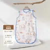 Saco de Dormir Personalizado para Bebê Feito de Gaze de Algodão Puro, Colcha Anti-Chute para Crianças, Auxílio para Dormir Anti-Frio com Logo da Marca