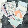 Conjunto de papel de carta com envelope Coreia do Sul criativo fresco Esmeralda fofo romântico colorido carta de amor carta carta envelope em estoque