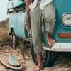 Shorts Cortos Casuales Sueltos para Hombre Verano Playa Pierna Recta Color Sólido Cómodos Transpirables Exteriores Mayoreo