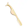 Pinza de Caballito de Mar con Peine para Injerto de Pestañas, Asistente para Pestañas Postizas, Herramienta de Belleza de Acero Inoxidable, Pinzas para Pestañas Postizas, Directo del Fabricante