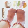 Calcetines para Niños, Calcetines de Malla Fina de Verano para Bebés, Calcetines con Borde de Volantes para Niñas, Calcetines de Encaje Transpirables y Cómodos
