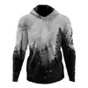 Sudadera con Capucha Estampada Creativa 3D Cruzada Talla Grande Sudadera de Manga Larga Chaqueta Casual para Hombre Diseño Personalizado Nuevo Modelo 2026