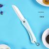 Cuchillo de cerámica, cuchillo de cocina, cadena portátil, cuchillo de cerámica plegable para fruta.