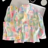 Pijama Infantil Meninas 2026 Novo Manga Longa Primavera Outono Crianças Médias e Grandes Roupas de Casa Algodão Nuvem Desenho Animado Fofo Estilo Princesa