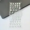 Pegatinas de Letras Inglesas con Polvo Dorado y Diamantes para Diario, Pegatinas Adhesivas Decorativas Brillantes 3D, Pegatinas de Letras Coloridas