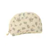 Nueva Bolsa de Cosméticos Floral Estilo Ins para Mujer, Bolsa de Cosméticos Portátil, Bolsa de Cosméticos y Artículos de Tocador de Algodón Acolchado de Gran Capacidad