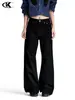 Jeans Rectos Retro Americanos 11KN para Hombre y Mujer Sueltos Simples Básicos Tendencia Callejera Casual Pantalones de Pierna Ancha
