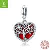 Colgante de plata Ziyun original con forma de árbol de la vida S925, con cuentas en forma de corazón y aceite, venta al por mayor transfronteriza SCC1556