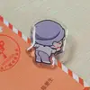 Clipe PP Acrílico Personalizado Desenho Animado Criativo Clipe de Anotação Foto DIY Periférico Personalizado Fofo Pequeno Clipe de Diário
