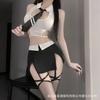 Ruolan lencería sexy uniforme sexy secretaria OL maestra tentación para quitarse la camisa de citas falda de cadera traje 9116