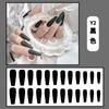 Uñas Postizas Mate de Color Sólido Europeas y Americanas Arte de Uñas Escarchadas Brillantes Armadura para Usar Súper Largas Ataúd Ballet Armadura Uña Postiza
