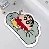 Alfombra de Piso Absorbente Pequeña de Dibujos Animados Crayon Nueva para Baño Alfombra de Pie de Terciopelo con Tecnología Antideslizante para Puerta de Baño Doméstico Alfombra para Puerta de Entrada