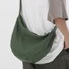 Bolso de lona de color sólido a juego, bolso de mensajero de moda para hombre, de gran capacidad, al por mayor, bolso de hombro de moda para hombres y mujeres.