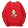 Sudadera 2026 Año del Caballo para Hombres y Mujeres, Conjunto de Pareja Cuello Redondo, Ropa Roja para el Año de Nacimiento, Evento de Fiesta de Año Nuevo, Algodón de Manga Larga