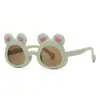 Gafas de Sol de Dibujos Animados de Osito para Niños y Niñas, Lindas Gafas de Sol Anti-UV para Niños, Bloqueo de Luz, Amigables con los Ojos, Gafas de Protección Solar