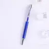 Pantalla táctil pluma de cristal color diamante Bolígrafo de metal regalo se puede fijar logo bolígrafo bolígrafo capacitivo multifuncional
