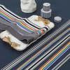Cinta a Rayas con Bordes Festoneados Intercoloridos en Stock, Accesorios de Ropa de Alta Gama para Camisas de Hombre y Mujer, Accesorios para Zapatos y Sombreros, Accesorios para Ropa y Pantalones, Cinta Tejida
