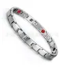 Fabricante Pareja Acero de Titanio Pulsera de Energía para la Salud Acero Inoxidable Pulsera Magnética Joyería con Elementos de Salud Elemento de Moda